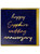 45th Sapphire Wedding Anniversary Card (Gold Foiled) By Ciess Prints