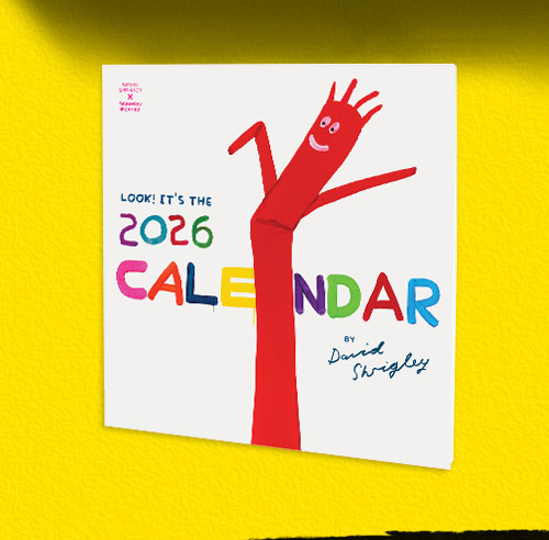 click here to shop David Shrigley calendar