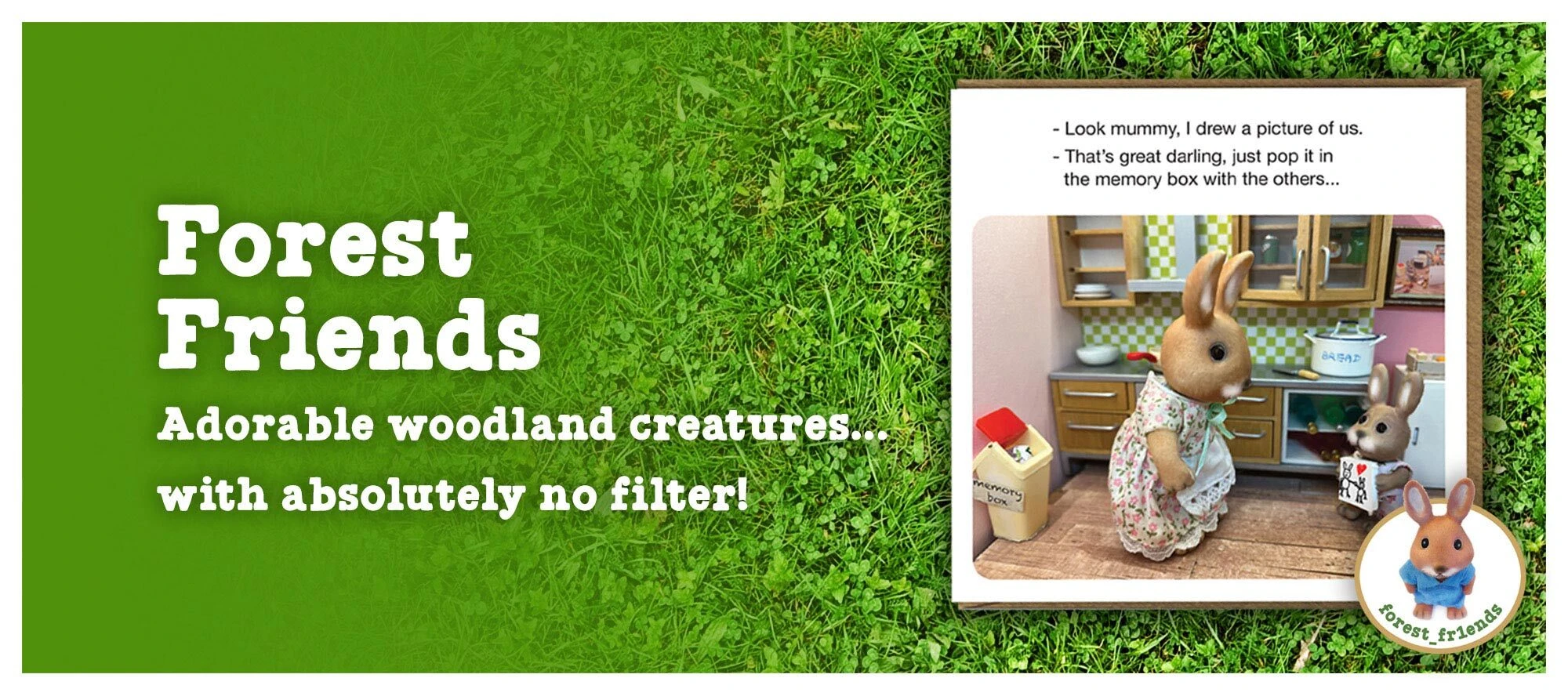 Forest Friends Collection - Cute Woodland Animal Greeting Cards