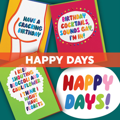 click here to shop our Happy days range