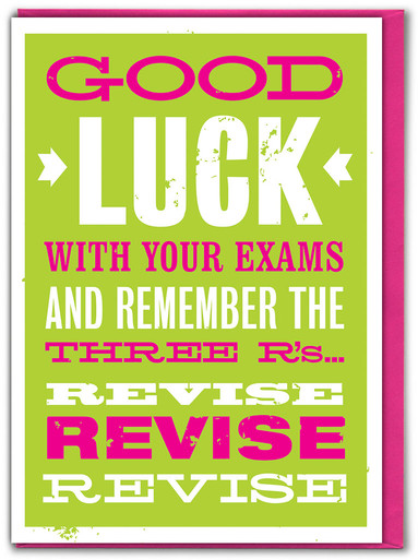 Funny Good Luck In Exams Card 3 R #39 s By Brainbox Candy brainboxcandy com