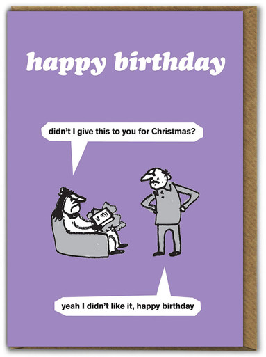 Funny Birthday Card Birthday Present By Modern Toss | brainboxcandy.com