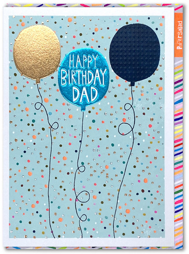 Happy Birthday Dad Balloons By Paper Salad | brainboxcandy.com