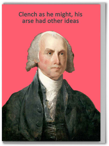 Rude Birthday Card Clench As He Might By Go La La | brainboxcandy.com