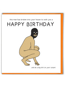 Rude Birthday Card - Shit On Carpet By Otherwhats