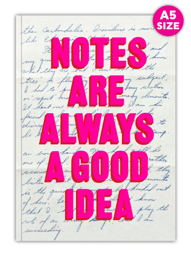 Funny A5 Notebook - Notes Are Always A Good Idea By Real Hackney Dave ...