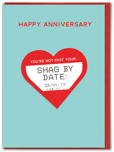 Rude Anniversary Card Shag By Date | Brainbox Candy