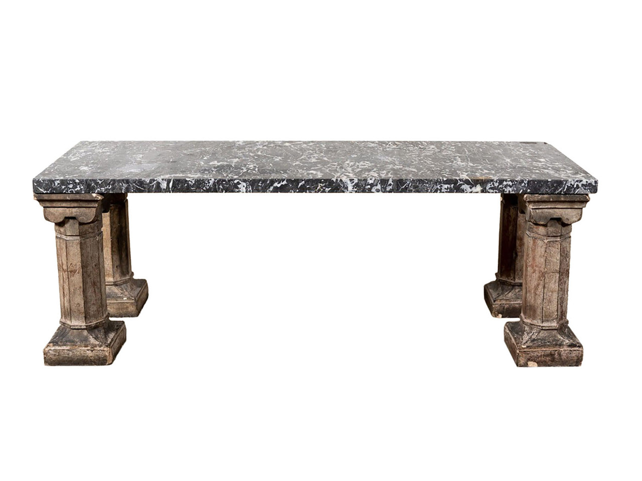 ANTIQUE MARBLE COCKTAIL TABLE - REVIVAL HOME