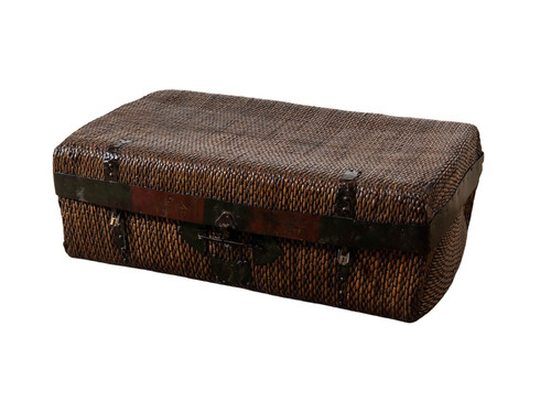 ANTIQUE REEDED TRUNK