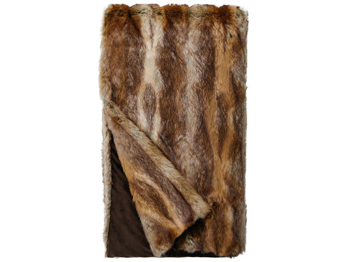 FISHER FAUX FUR THROW 60 x 72