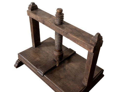 ANTIQUE WOODEN BOOK PRESS - REVIVAL HOME