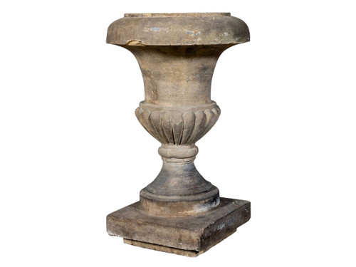 ANTIQUE WOOD PATINATED PEDESTAL - REVIVAL HOME