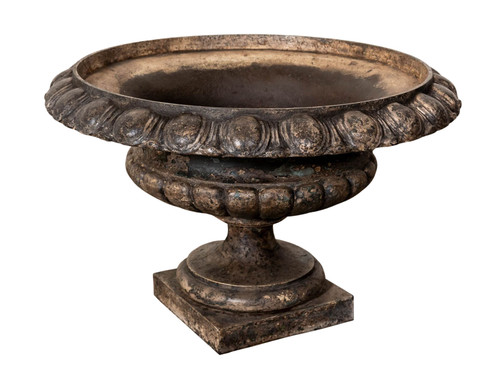 ANTIQUE CAST IRON PLANTER V