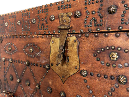 【送料無料】Antique Process 3racks ANTIQUE LEATHER TRUNK III - REVIVAL HOME