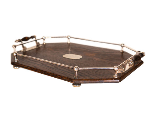ANTIQUE GALLERY TRAY