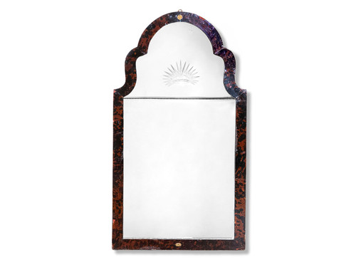 ANTIQUE TORTOISE-SHELL MIRROR