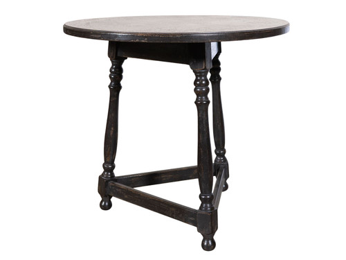 LIA ROUND SIDE TABLE BLACK