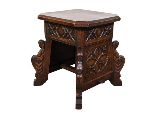 ANTIQUE GOTHIC STOOL