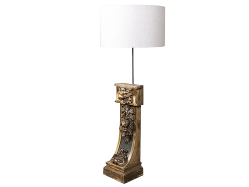 ANTIQUE CARVED FLOOR LAMP