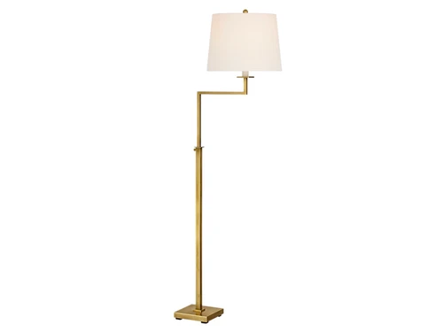 GREER BRIDGE FLOOR LAMP BRASS