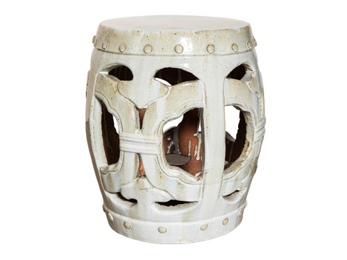 CIRCLE GARDEN STOOL GRAY