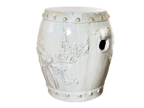 BIRD-BRANCH GARDEN STOOL GRAY