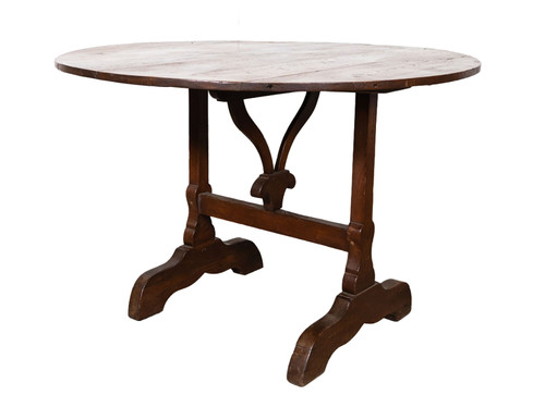 ANTIQUE WINE TASTING TABLE