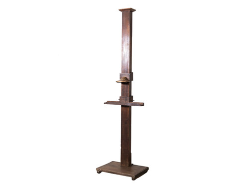 ANTIQUE TALL WOODEN ARTIST EASEL