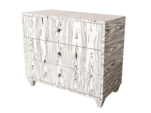 AMALIA 3-DRAWER CHEST BROWN