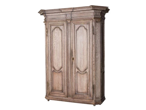 ANTIQUE BLEACHED OAK CABINET