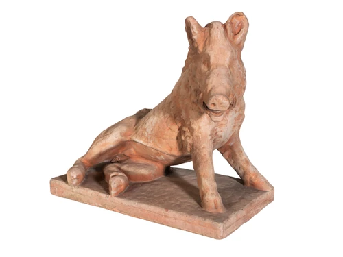 VINTAGE TERRA COTTA BOAR