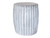 PLEATED GARDEN STOOL GREY