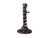 ANTIQUE WOOD AND METAL CANDLESTICK