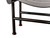 SADDLE LEATHER STOOL BLACK