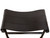 SADDLE LEATHER STOOL BLACK