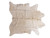 IVORY NATURAL COWHIDE 81.5" X 79.5"
