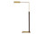 COPSE PHARMACY FLOOR LAMP ANTIQUE BRASS + DARK WALNUT