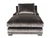 PHIFER CHAISE LOUNGE CHAIR COFFEE MOHAIR