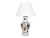 SWIMMING FISH TABLE LAMP BROWN