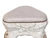 VINTAGE REGENCY CARVED WHITE STOOL I