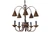 ANTIQUE WROUGHT IRON CHANDELIER