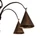 ANTIQUE WROUGHT IRON CHANDELIER