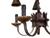 ANTIQUE WROUGHT IRON CHANDELIER