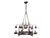 ANTIQUE IRON SNUFF CHANDELIER