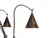 ANTIQUE IRON SNUFF CHANDELIER