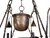 ANTIQUE IRON SNUFF CHANDELIER
