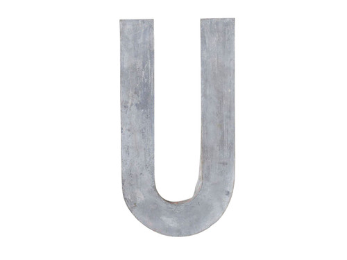 VINTAGE ZINC LETTER - REVIVAL HOME
