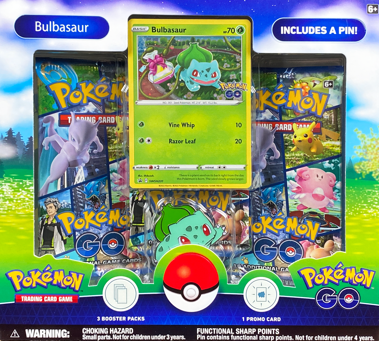 Pokémon TCG: Pokémon GO Pin Collection (Bulbasaur)