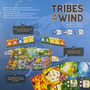 Back of the box of Tribes of the Wind - Buy the strategy card game from Out of Town Games