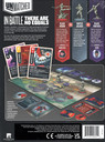 Back of the box of Unmatched: Marvel For King and Country. Buy the board game from Out of Town Games
